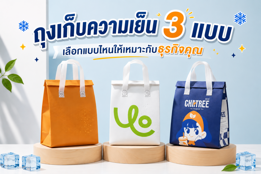 ถุงเก็บความเย็น 3 แบบ เลือกแบบไหนให้เหมาะกับธุรกิจคุณ